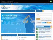 Tablet Screenshot of procurement-forum.eu
